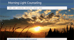 Desktop Screenshot of morninglightcounseling.com