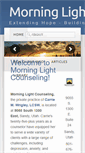 Mobile Screenshot of morninglightcounseling.com